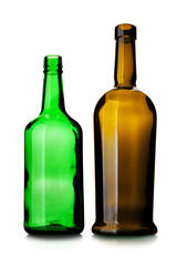 Empty wine bottles