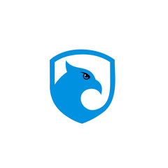 shield eagle bird emblem template mascot symbol for business or shirt design.
