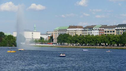 Naklejka premium Hamburg: Alster