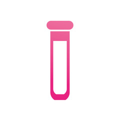 test tube icon, gradient style