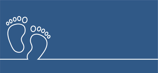 Boy or girl. Love heart. New born, pregnant or coming soon footprints shoes and shoe sole slogan. Kids or baby feet and foot steps Fun vector footsteps icon for print. Quote blue or pink sign