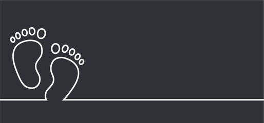 Boy or girl. Love heart. New born, pregnant or coming soon footprints shoes and shoe sole slogan. Kids or baby feet and foot steps Fun vector footsteps icon for print. Quote blue or pink sign