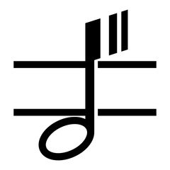 Block notation icon