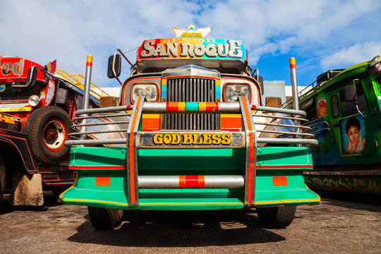 Jeepneys are popular public transport, Philippines