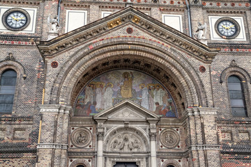 Fototapeta premium Facade of Catholic Church Breitenfeld