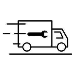 Technician car icon