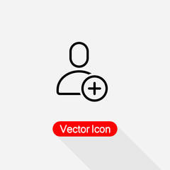 Add User Icon Vector Illustration Eps10