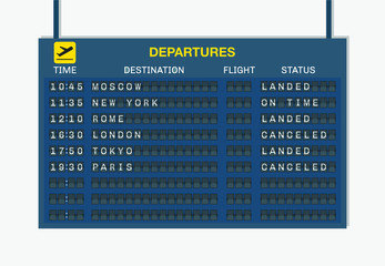 flight information board