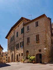 Altstadt von Montepulciano in der Toskana in Italien 