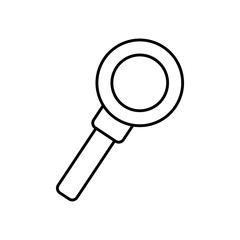 magnifying glass icon, line style