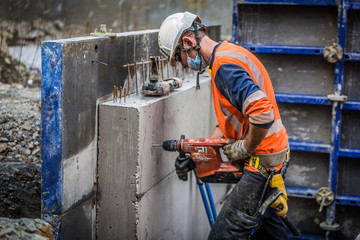 Drill a hole in concrete