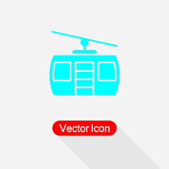 Cable Car Icon Vector Illustration Eps10