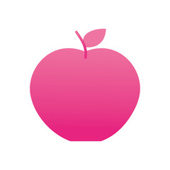 apple fruit icon, gradient style