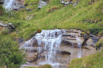 Kleiner Bergbach in Vals in der Schweiz 31.7.2020