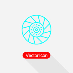 Car Clutch Plate Icon Vector Illustration Eps10