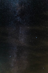 Milky way during realy dark night in small willage