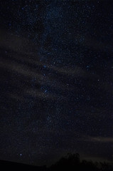 Milky Way behind small clouds