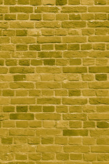 Beige brick building wall. Interior of a modern loft. Background for design and interview recording.