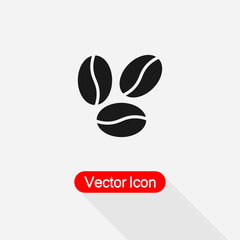 Coffee Bean Icon Vector Illustration Eps10