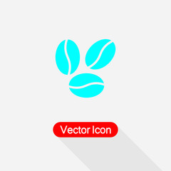 Coffee Bean Icon Vector Illustration Eps10