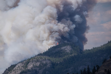 Fototapeta na wymiar Okanagan Falls wildfires spread