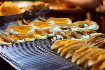 Colorful Thai desserts

