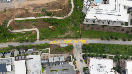 Black Lives Matter,  Public Art Installation,  Atlanta Beltline, 2020