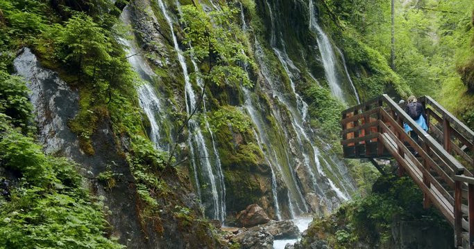 Wimbachklamm gorge in Southern Bavaria, Germany