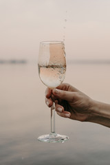 glass of champagne