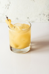 Glass of Penicillin cocktail