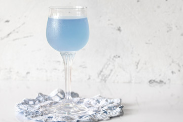  Glass of Aviation cocktail