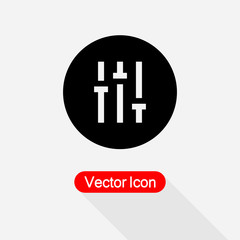 Filter Icon, Settings Icon Vector Illustration Eps10