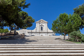The basilica of Our Lady of Bonaria in Cagliari, Sardinia