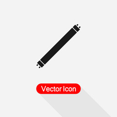 Fluorescent Light Bulb Icon Vector Illustration Eps10