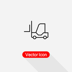 Forklift Icon Vector Illustration Eps10