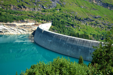 Zerfreila Staudamm in der Schweiz 31.7.2020