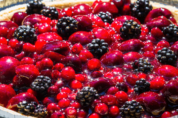fresh sparkling berries