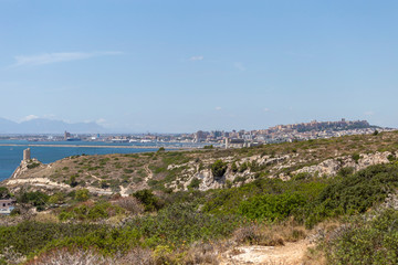 Fototapeta na wymiar View of the city of Cagliari in Sardinia, Italy
