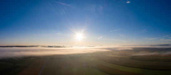 Nebel in den Voralpen