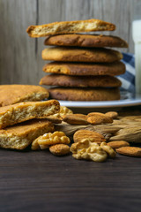 galletas de mantequilla con frutos secos 