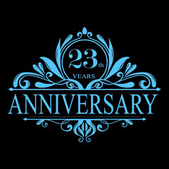 Birthday Anniversary design, Anniversary vector design, Birthday victor design. Family birthday luxurious multi colors printable logotype anniversary design celebration.