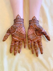 intricate Bridal henna hands