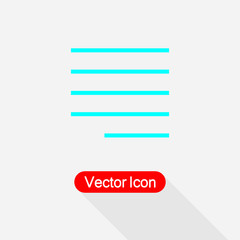 Justify Right Alignment Paragraph Icon Vector Illustration Eps10