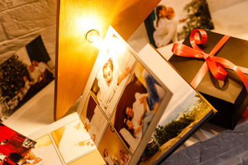 Naklejka na ściany i meble Album with photos, photobook and photo