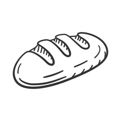 Vector illustration of loaf of bread