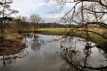 A view of the Shropshire Countryside near Shrewsbury