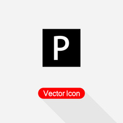 Parking Icon, Parking Symbol Vector Illustration Eps10