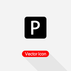 Parking Icon, Parking Symbol Vector Illustration Eps10