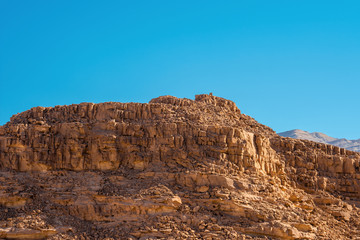 Fototapeta na wymiar Scenic mountain view in Timna National Park, Arava Valley. Israel. 