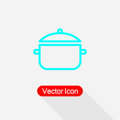 Pot Icon, Cooking Pot Icon Vector Illustration Eps10